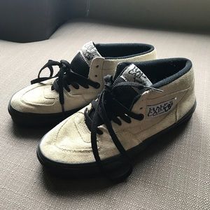Vans white suede Half Cab skate shoes